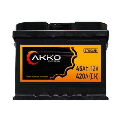 Akko Battery 45Ah 420EN Reforçada Standard DIN