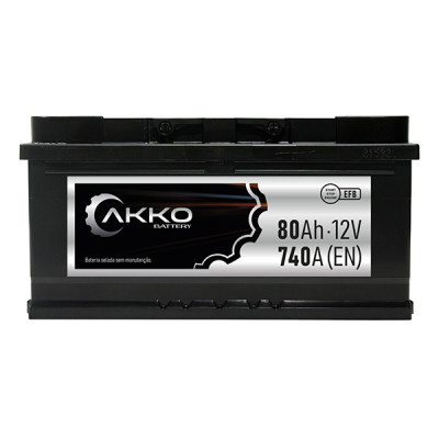 Akko Battery EFB 80Ah 740En (315x175x175) +D